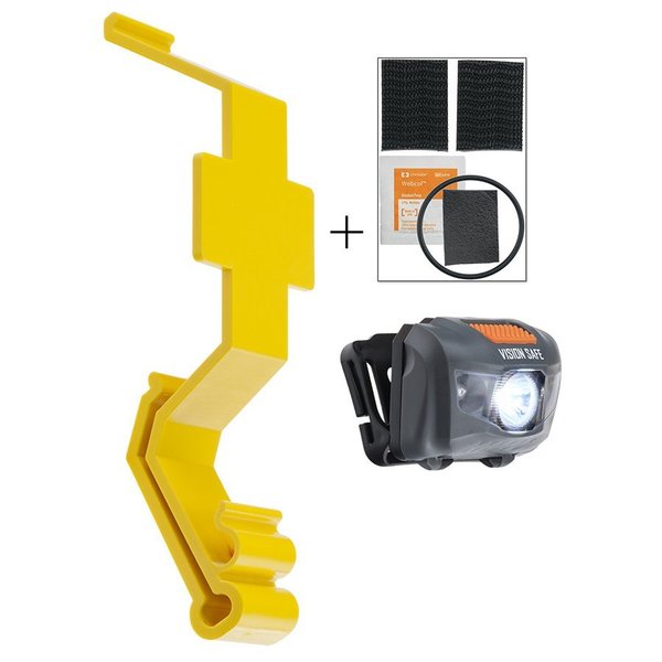 Goggle Guard Complete Headlamp Kit with Yellow Goggle Guard Clip & HL3W Light HL3W81400YW